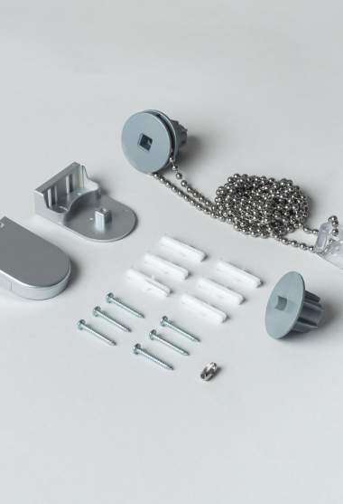 Kit mecanismo para estor mesh de diámetro 25 metalizado