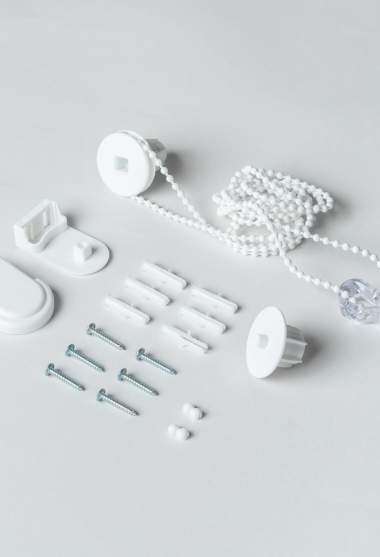 Kit mecanismo para estor nash de diámetro 25 blanco